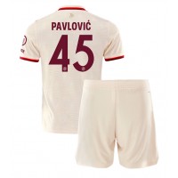 Bayern Munich Aleksandar Pavlovic #45 Replika babykläder Tredjeställ Barn 2024-25 Kortärmad (+ korta byxor)